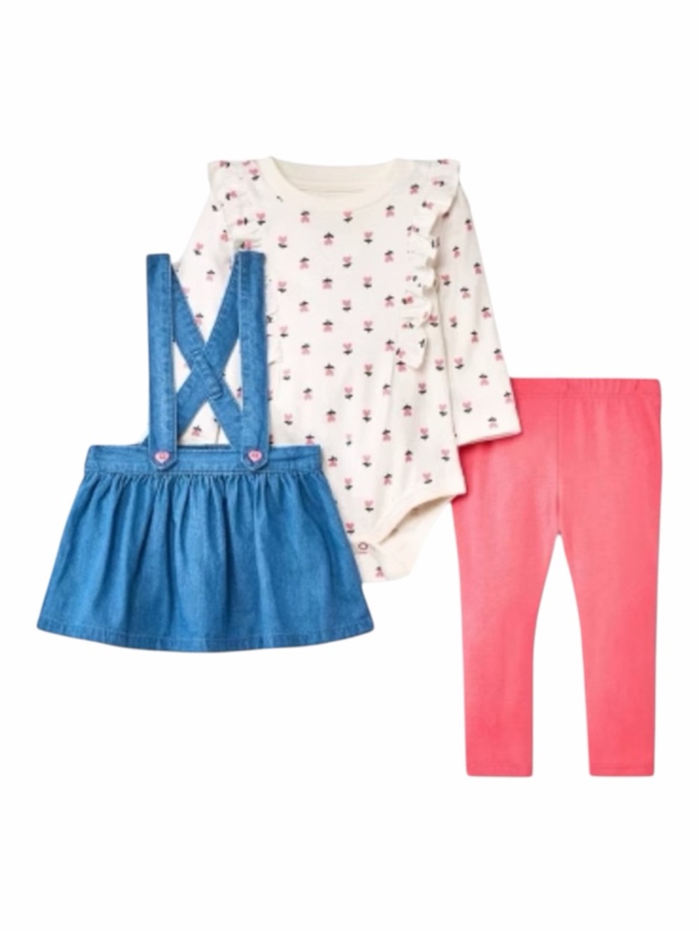 Cat & Jack Baby Girl 3 Piece Matching Set